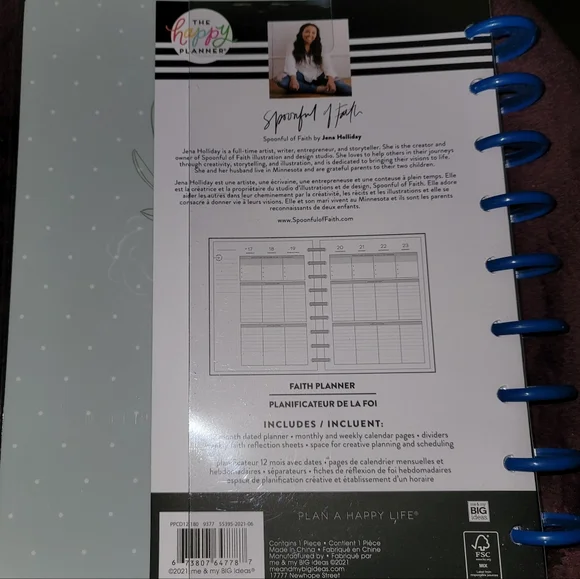 NWT Sealed The Happy Planner Spoonfull of Faith CLASSIC size - Picture 8 of 8